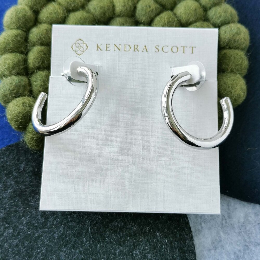 Kendra Scott Colette Hoop Earrings Silver